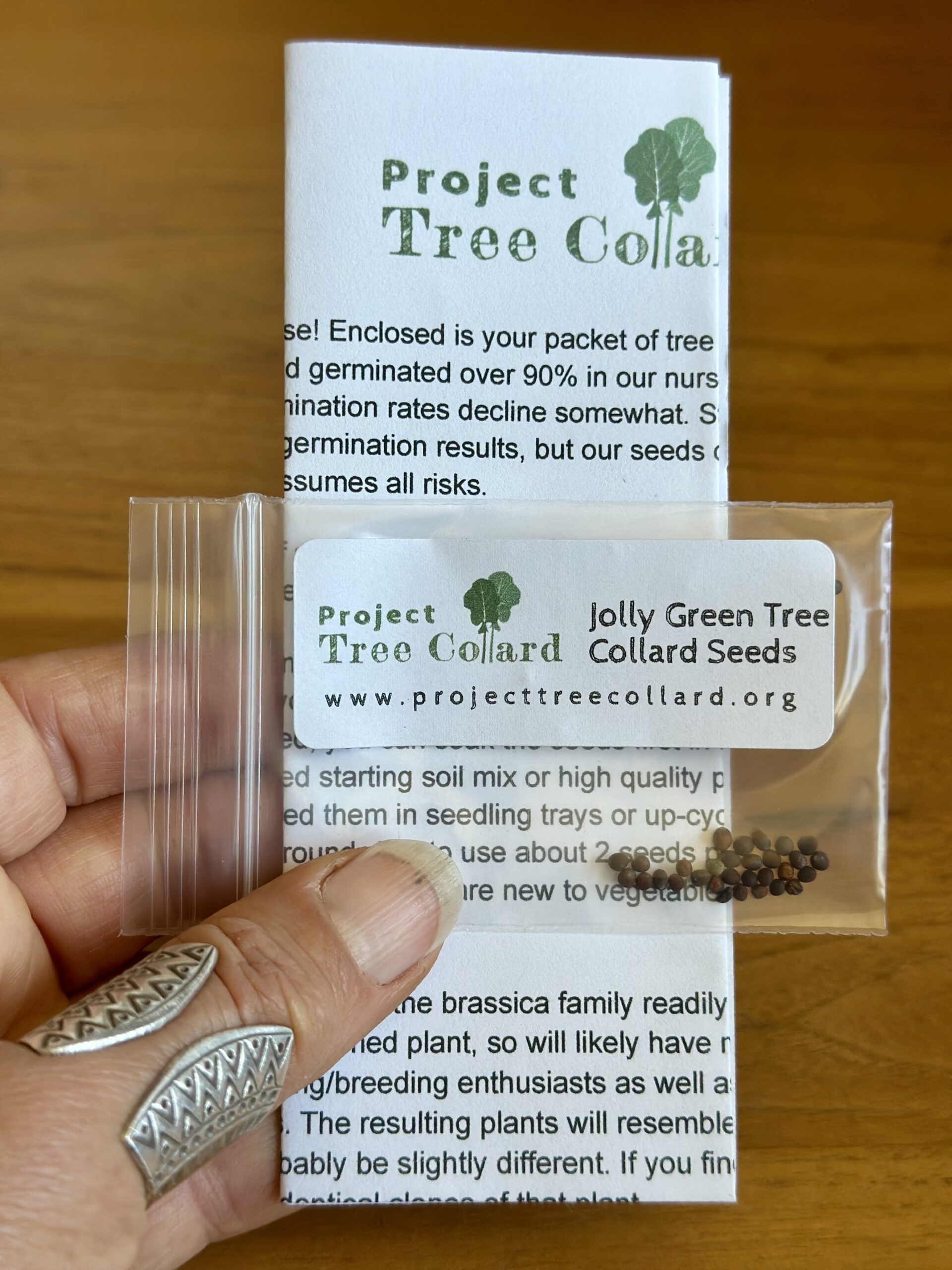 Jolly Green Tree Collard Seed Packet
